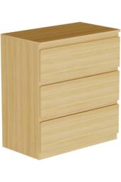 HD Designs Denver 3 Drawer Chest of Drawers Storage in Brown - thumbnail 7