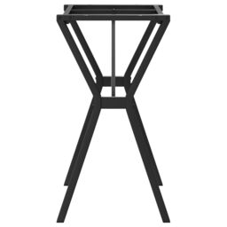 Berkfield Home Dining Table Legs Y-Frame 80x40x73 cm Steel in Black - Size: 80 x 40 x 73 cm - thumbnail 5