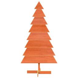 Berkfield Home Festive Wooden Christmas Tree for Decoration Wax Brown 150 cm Sol