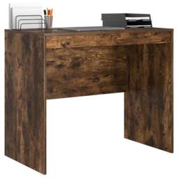 Berkfield Home Modern Computer Desk Smoked Oak Engineered Wood 90 x 50 x 76 cm in Brown