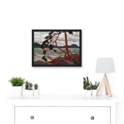 Artery8 Tom Thomson The West Wind Algonquin Park Painting Artwork Framed Wall Art Print A4 in Black - thumbnail 2