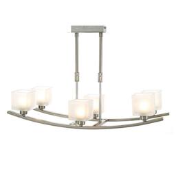 Netlighting PILA 6 Light G9 PENDANT G9 SATIN NICKEL in Grey