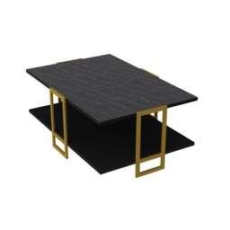 Decorotika Polka Marble Effect Coffee Table in Black - thumbnail 3