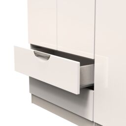 Ready Assembled 2 U Holborn Triple Wardrobe with 2 Drawers (Ready Assembled) in Taupe - thumbnail 7