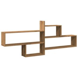 Berkfield Home Wall Shelf Artisian Oak 167.5x18x68 cm Engineered Wood in Brown - thumbnail 2