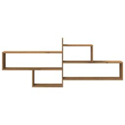 Berkfield Home Wall Shelf Artisian Oak 167.5x18x68 cm Engineered Wood in Brown - thumbnail 4