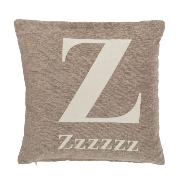 Orsina Zzzzzz Words Cushion in Natural - image 1