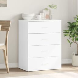 Berkfield Home Sideboard White 60x39x80 cm Engineered Wood - Size: 60 x 39 x 80 cm - thumbnail 3
