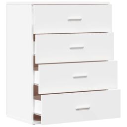 Berkfield Home Sideboard White 60x39x80 cm Engineered Wood - Size: 60 x 39 x 80 cm - thumbnail 6