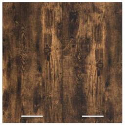 Berkfield Home Hanging Cabinet Smoked Oak Engineered Wood in Brown - thumbnail 6