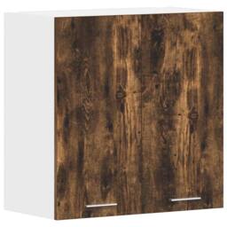 Berkfield Home Hanging Cabinet Smoked Oak Engineered Wood in Brown - thumbnail 3