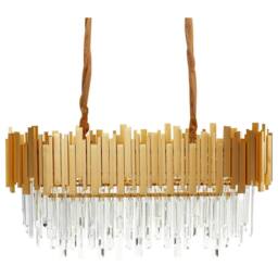 Wyld and Coco Gold Aluminium Chandelier with Glass Crystals - thumbnail 2