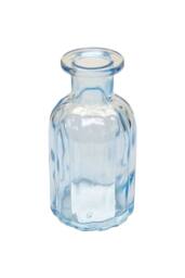 KDMD Blue Flora Bottle Glass Vase 13.7cm 6 Pack - thumbnail 6