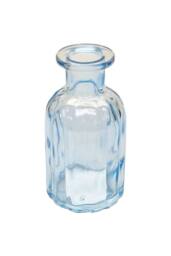 KDMD Blue Flora Bottle Glass Vase 13.7cm 6 Pack - thumbnail 8