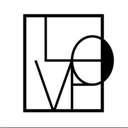 Decortie Modern Metal Wall Art 'Love' Minimalist Decorative Hanging Sculpture in Black - thumbnail 2