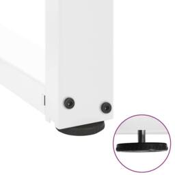 Berkfield Home Bar Table Legs T-Shaped¬†2 pcs White 50x35x(100-101) cm Steel - thumbnail 9