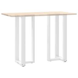 Berkfield Home Bar Table Legs T-Shaped¬†2 pcs White 50x35x(100-101) cm Steel - thumbnail 8