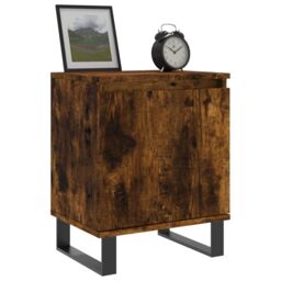 Berkfield Home Bedside Cabinets 2 pcs Smoked Oak 40x30x50 cm Engineered Wood in Brown - Size: 40 x 30 x 50 cm - thumbnail 3