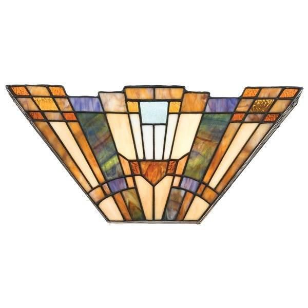 Netlighting Inglenook 2 Light Tiffany Uplighters Tiffany glass E14