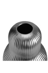 Living and Home Modern Silver Ceramic Double Gourd Vase Decorative Ornament for Dried Flowers - thumbnail 5