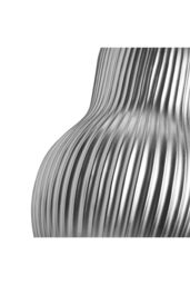 Living and Home Modern Silver Ceramic Double Gourd Vase Decorative Ornament for Dried Flowers - thumbnail 4