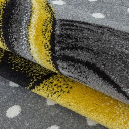 Bravich LTD Polkadots Unicorn Rug - Kids in Yellow - Size: 120 cm x 170 cm - thumbnail 3