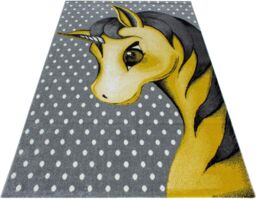 Bravich LTD Polkadots Unicorn Rug - Kids in Yellow - Size: 120 cm x 170 cm - thumbnail 6