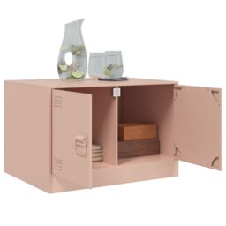 Berkfield Home Coffee Table Pink 67x50x44 cm Steel - Size: 67 x 50 x 44 cm - thumbnail 5