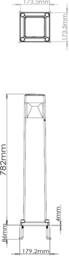 Netlighting Knightsbridge 230V IP65 10W LED Polycarbonate Moulded Bollard CCT Adjustable BLP10CCT in Black - thumbnail 2