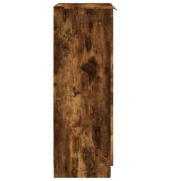 Berkfield Home Shoe Cabinet Smoked Oak 59x35x100 cm Engineered Wood in Brown - Size: 59 x 35 x 100 cm - thumbnail 5