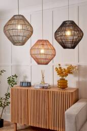 BHS Lighting Bobbin Easy Fit Light Shade, Grey - thumbnail 5