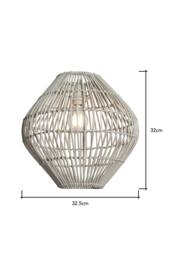 BHS Lighting Bobbin Easy Fit Light Shade, Grey - thumbnail 6