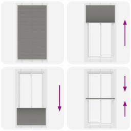 Berkfield Home Pleated Blind Anthracite 105x200 cm Fabric Width 104.4 cm Polyester in Dark Grey - thumbnail 6