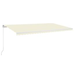 Berkfield Home Manual Retractable Awning 600x350 cm Cream - thumbnail 2