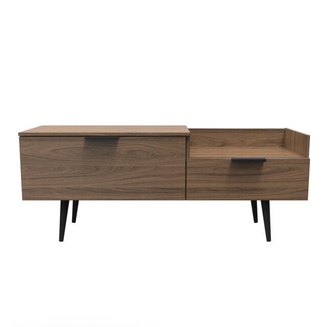Ready Assembled 2 U Fuji TV Console Unit (Ready Assembled) in Walnut - image 1