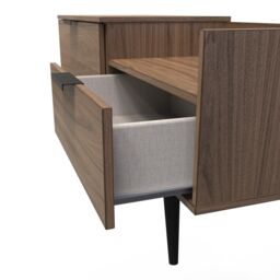 Ready Assembled 2 U Fuji TV Console Unit (Ready Assembled) in Walnut - thumbnail 5