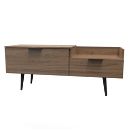 Ready Assembled 2 U Fuji TV Console Unit (Ready Assembled) in Walnut - thumbnail 3