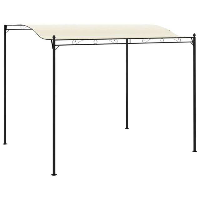 Berkfield Home Gazebo Fabric Cream White in Beige - image 1