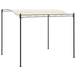 Berkfield Home Gazebo Fabric Cream White in Beige - thumbnail 1