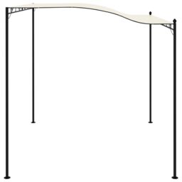 Berkfield Home Gazebo Fabric Cream White in Beige - thumbnail 3