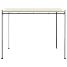 Berkfield Home Gazebo Fabric Cream White in Beige - thumbnail 2