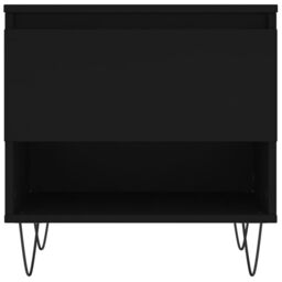 Berkfield Home Coffee Tables 2 pcs Black 50x46x50 cm Engineered Wood - Size: 50 x 46 x 50 cm - thumbnail 6