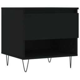 Berkfield Home Coffee Tables 2 pcs Black 50x46x50 cm Engineered Wood - Size: 50 x 46 x 50 cm - thumbnail 5