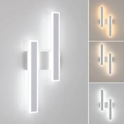 Goeco LED Indoor Wall Light, 32W, Modern 3 Colour Temperature, White Acrylic - thumbnail 8