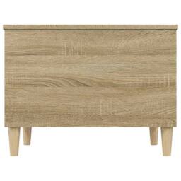 Berkfield Home Coffee Table Sonoma Oak 60x44.5x45 cm Engineered Wood in Light Sand - thumbnail 7