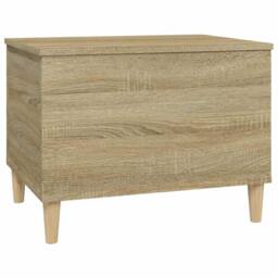 Berkfield Home Coffee Table Sonoma Oak 60x44.5x45 cm Engineered Wood in Light Sand - thumbnail 6