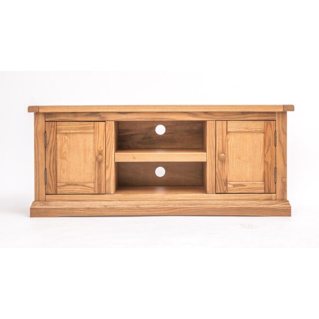 Cabinet Bits Salerno Light Wood 2 Door TV Cabinet Wood Knob in Natural - image 1