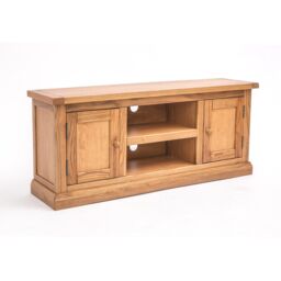 Cabinet Bits Salerno Light Wood 2 Door TV Cabinet Wood Knob in Natural - thumbnail 3