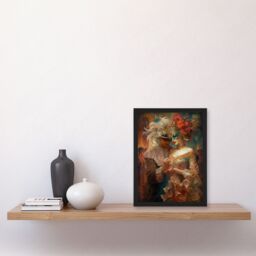 Artery8 Venetian Masked Ball Romantic Painting Artwork Framed Wall Art Print A4 in Black - thumbnail 4