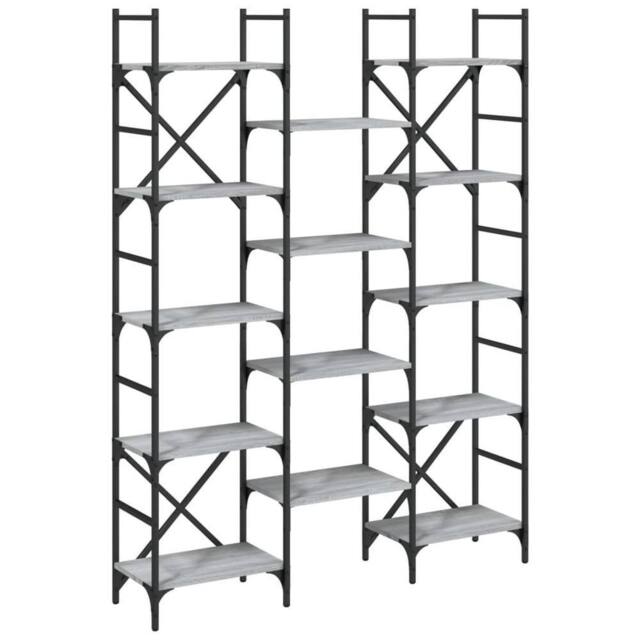 Berkfield Home Bookshelf Grey Sonoma 127.5x28.5x172.5 cm Engineered Wood - image 1